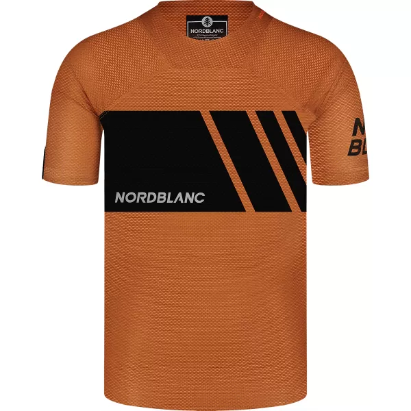  Funkcionális férfi kerékpáros póló NORDBLANC MUD NBSMF8083 BARNA 