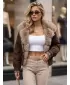 Női kabát DSTREET TY5839 BARNA