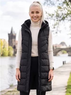 Női meleg mellény ALPINE PRO HERDA 3 FEKETE