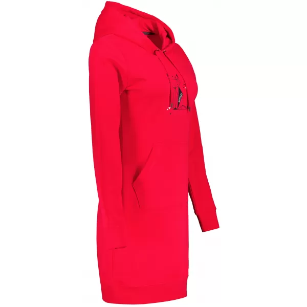  Hosszabbított női pulóver ALTISPORT ALW091419 PIROS 