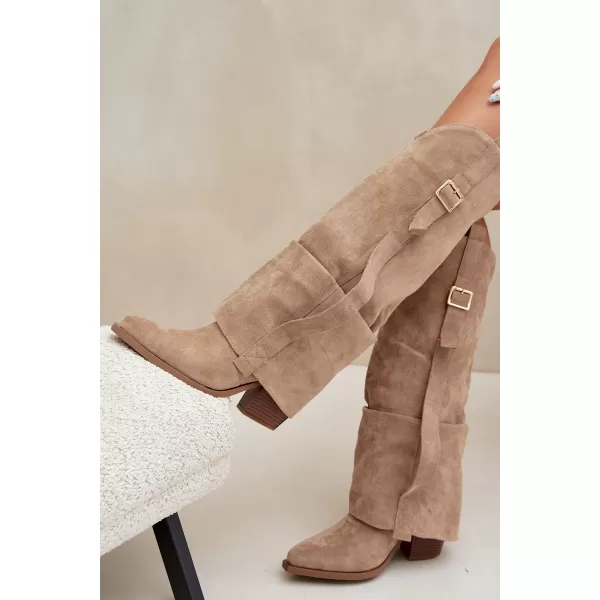  Női csizma BOTO 7699A KHAKI 