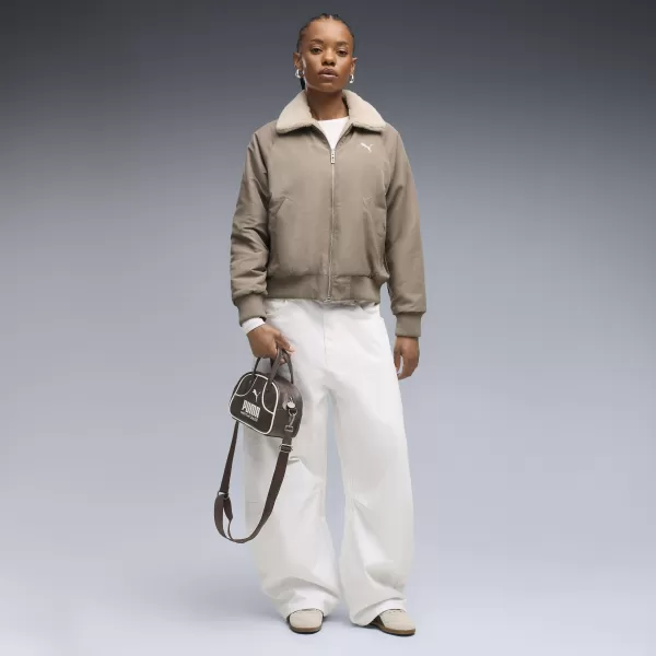 Női kabát PUMA REVERSIBLE BLOUSON HIGH LOFT LINING JACK 69456681 EGÉR SZÜRKE 