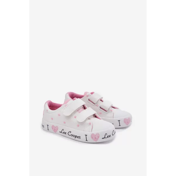  Gyermek tornacipő LEE COOPER LCW-25-02-3264K FEHÉR 