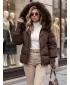 Női kabát DSTREET TY5744 BARNA