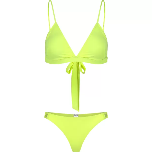  Női bikini alsó NORDBLANC TWINKLE NBSSS8242 ÉLÉNK SÁRGA 