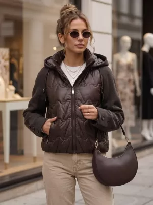 Női kabát DSTREET TY5935 BARNA