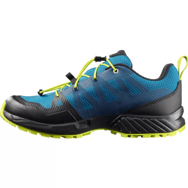  Gyerekcipők SALOMON OUTSCAPE WATERPROOF L49212500 MYKONOS KÉK/FEKETE/SAVAS MÉSZ 