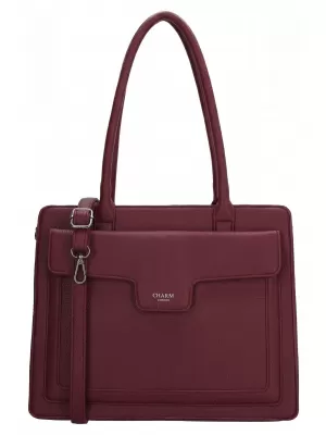 Kézitáska CHARM LONDON Monaco 25422 Bordeaux red BORDÓI VÖRÖS