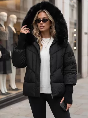 Női kabát DSTREET TY5741 FEKETE