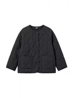 Lány steppelt kabát URBAN CLASSICS UCK7175-00007 FEKETE