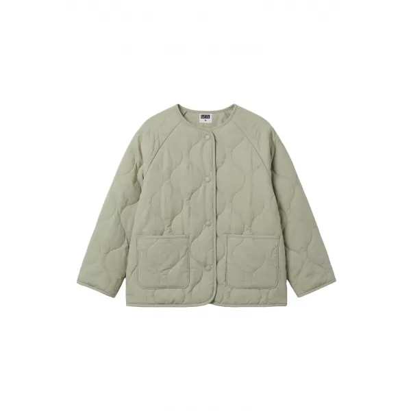  Lány steppelt kabát URBAN CLASSICS UCK7175-03259 LÁGY SALVIA 