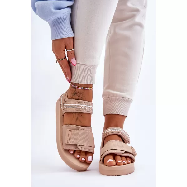  Női szandál BIG STAR SHOES LL274787 BÉZS 