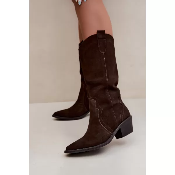  Női cowboy csizma BOTO 5312 BARNA 