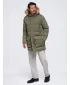Férfi parka OMBRE OM-JALJ-0310 SÖTÉT OLAJBOGYÓ