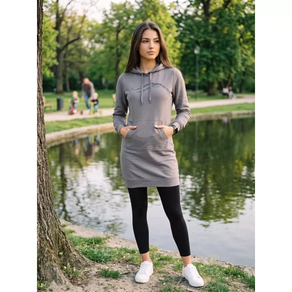  Hosszabbított női pulóver ALTISPORT ALW001419 ACÉLSZÜRKE 