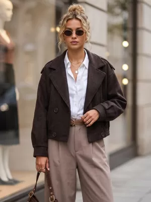 Női kabát DSTREET TY6026 BARNA