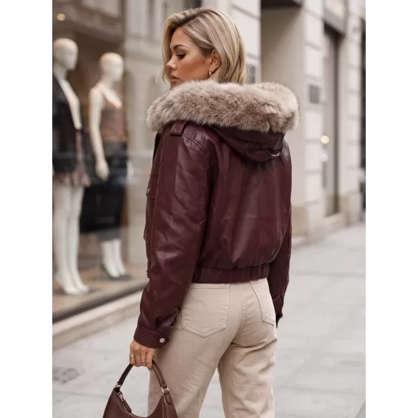  Női kabát DSTREET TY5977 BURGUNDIA 