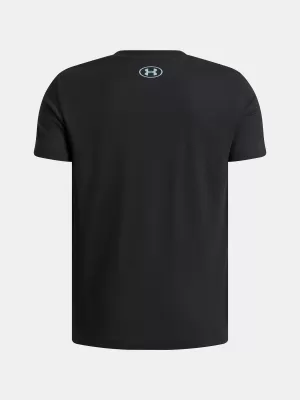 Fiú póló UNDER ARMOUR B LOGO WM COLLAGE SS 6009271-001 FEKETE