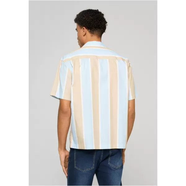  Férfi ing URBAN CLASSICS TB8429-22411 NEDVES HOMOK/FAGYKÉK 