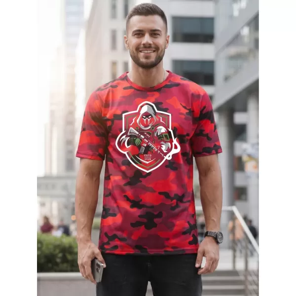  Férfi póló DSTREET NX2003R-RD-M PIROS 