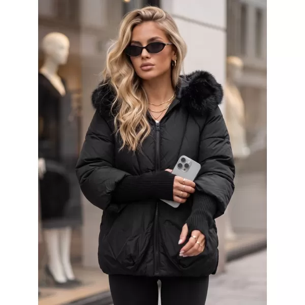  Női kabát DSTREET TY5995 FEKETE 