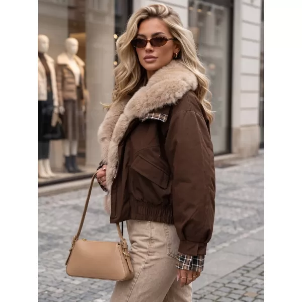  Női kabát DSTREET TY5839 BARNA 