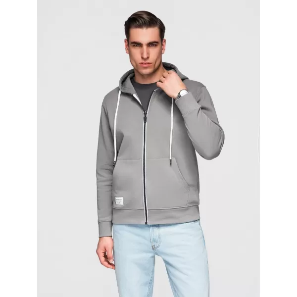  Férfi pulóver OMBRE OM-SSBZ-0272 SZÜRKE 