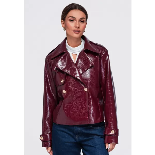  Női kabát OMBRE OW-JAFL-0144 BURGUNDIA 