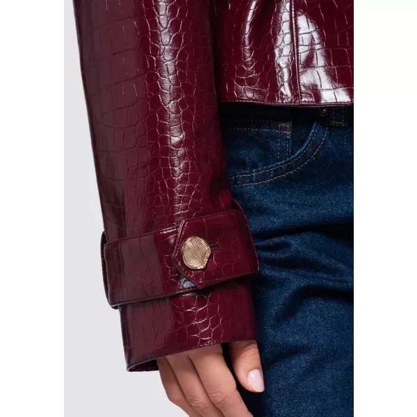  Női kabát OMBRE OW-JAFL-0144 BURGUNDIA 