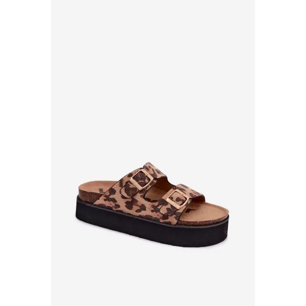  Női papucs WRANGLER 20261072.92A BARNA/BÉZS 
