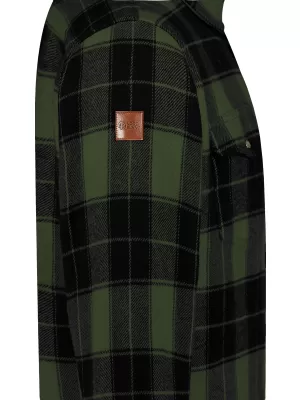 Férfi flanel ing NORDBLANC FEN NBSSM8369 KHAKI