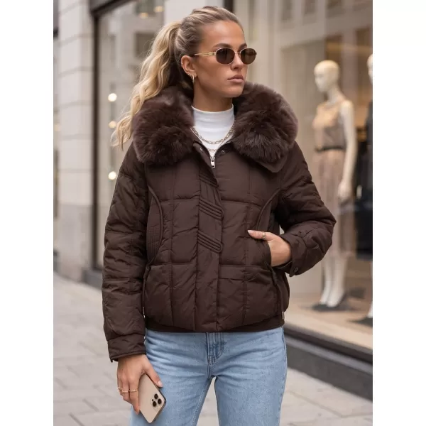  Női kabát DSTREET TY6040 BARNA 