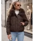 Női kabát DSTREET TY6040 BARNA