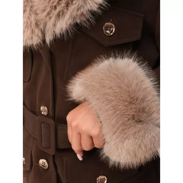  Női kabát DSTREET TY5852 BARNA 