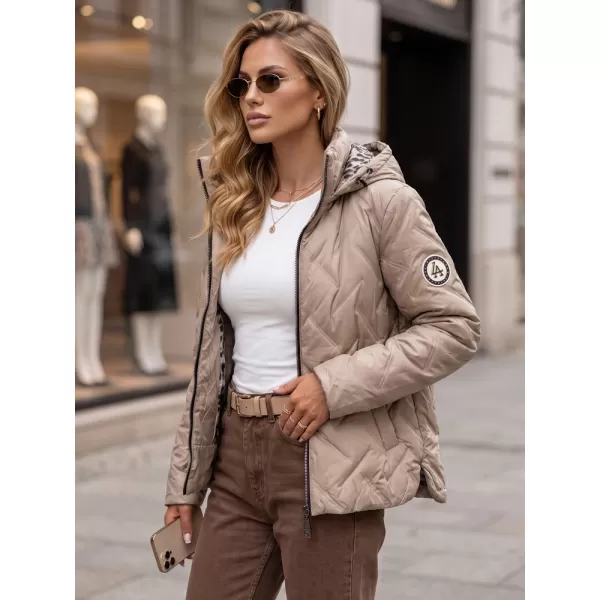  Női kabát DSTREET TY5774 KARAMELLA 