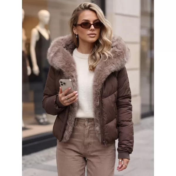  Női kabát DSTREET TY6104 BARNA 