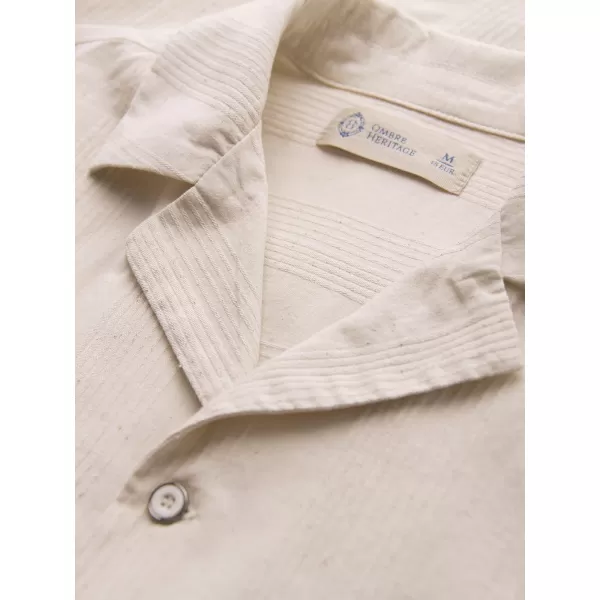  Férfi ing OMBRE OM-SHSS-0221 KRÉM 