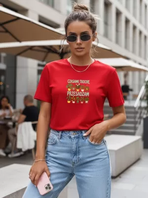 Női póló DSTREET NX5037RY-RD PIROS