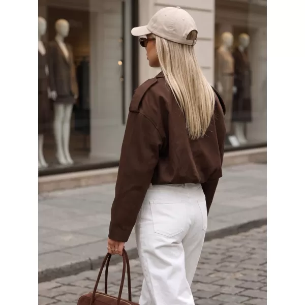  Női kabát DSTREET TY5956 BARNA 