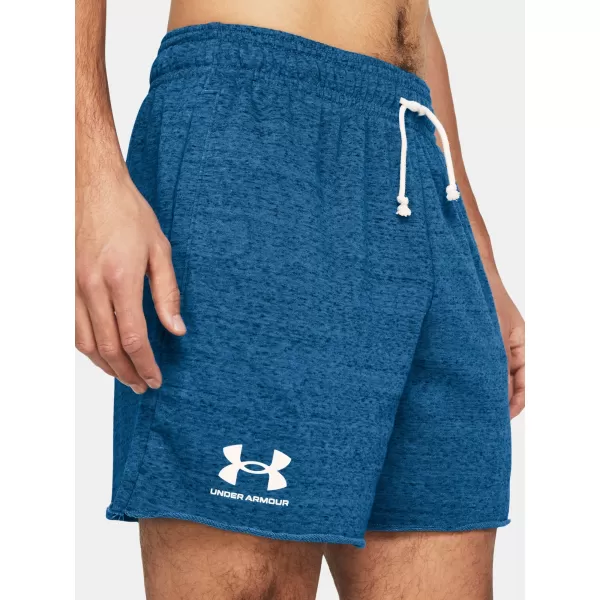  Férfi rövidnadrág UNDER ARMOUR RIVAL TERRY 6IN SHORT 1382427-406 KÉK 