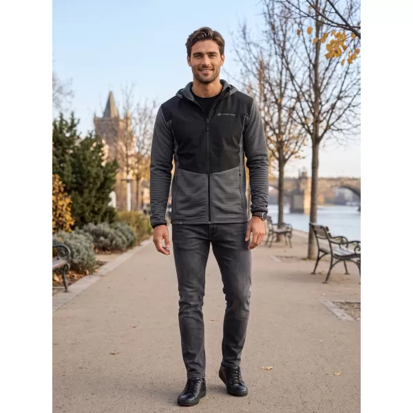  Férfi sport ultrakönnyű pulóver ALPINE PRO ZOLL FEKETE 