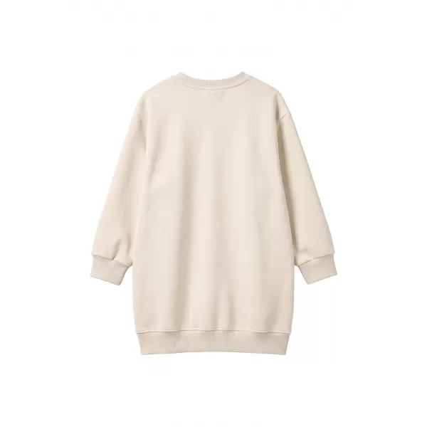  Lány pulóver ruha URBAN CLASSICS UCK8565-02903 FEHÉR HOMOK 