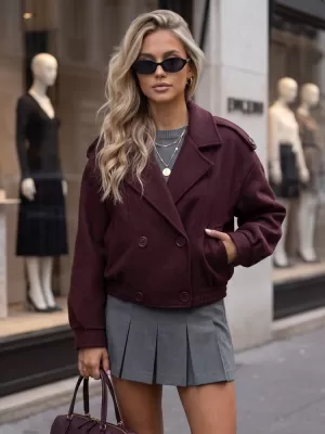 Női kabát DSTREET TY6024 BURGUNDIA