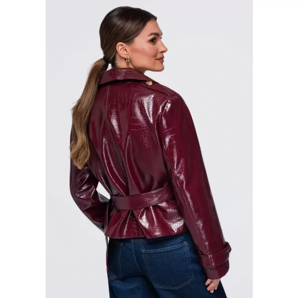  Női kabát OMBRE OW-JAFL-0144 BURGUNDIA 