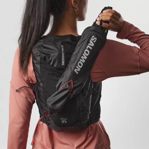  Női hátizsák SALOMON ACTIVE SKIN 12 LC2178600 FEKETE/FÉM 