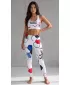 Női prémium hosszú funkcionális leggings (új méretek) ALTISPORT VOJ/ALW036LEG05 HEXA FEHÉR