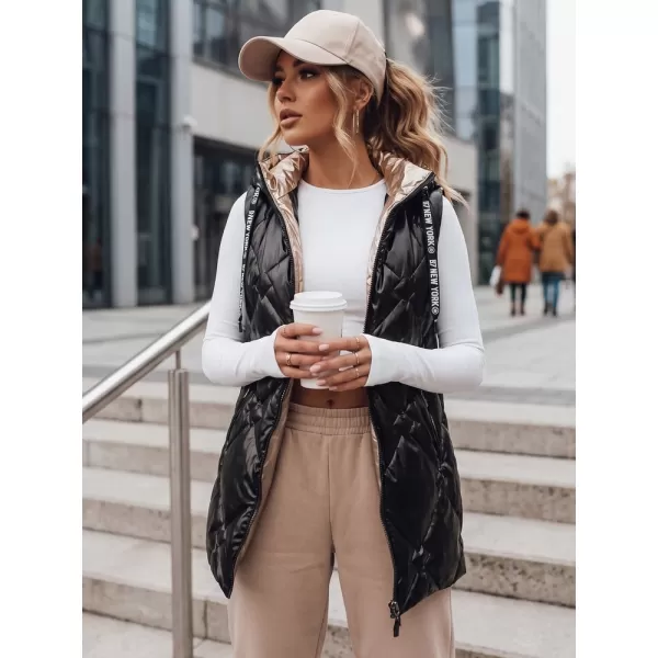  Női mellény DSTREET TY5904 FEKETE 