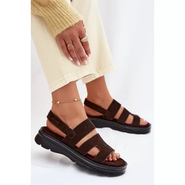 Női szandál BIG STAR SHOES TT274483 BARNA/BÉZS 