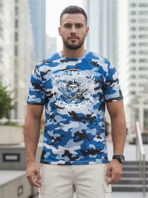 Férfi póló DSTREET NX2004R-SK-M KÉK