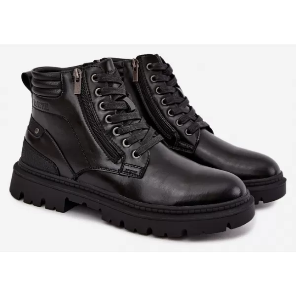  Férfi bokacsizma BIG STAR SHOES UU174242 FEKETE 